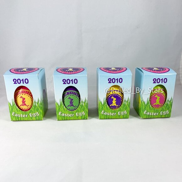 2010 Commemorative White House Easter Eggs - Set of 4 - New in Box - Picture 3 of 10